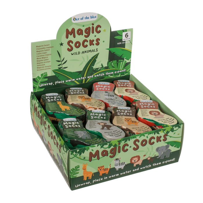 Magic kids soscks, wild animals, 1 pair,