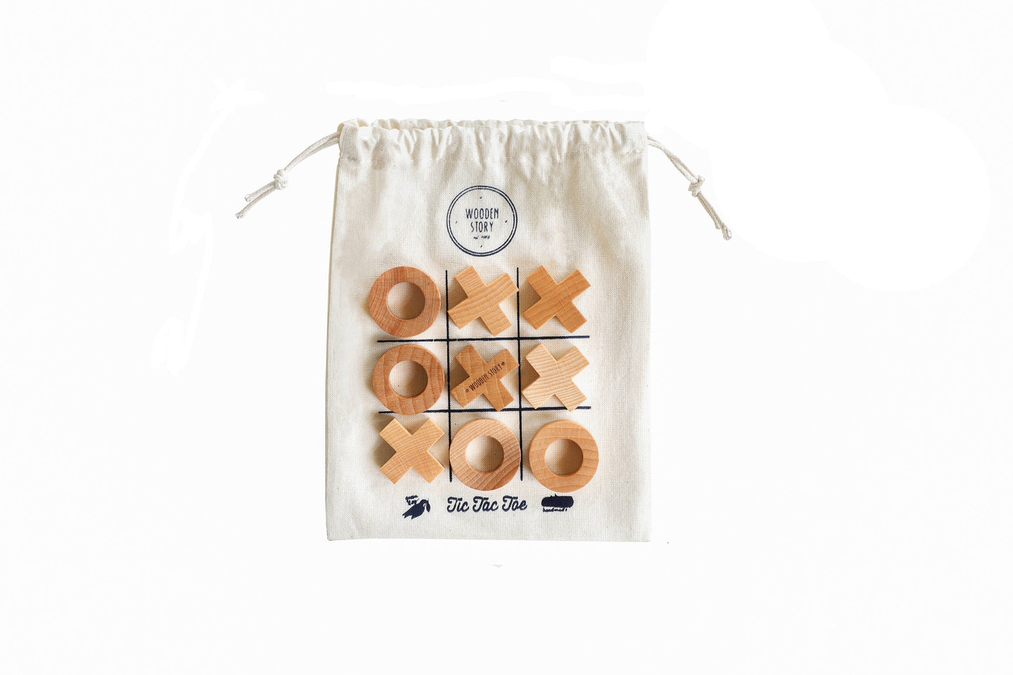 Tic Tac Toe Wooden Game