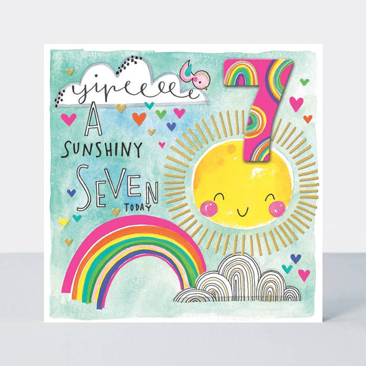 Chatterbox - Happy Birthday - A Sunshiny 7 Today Rainbows