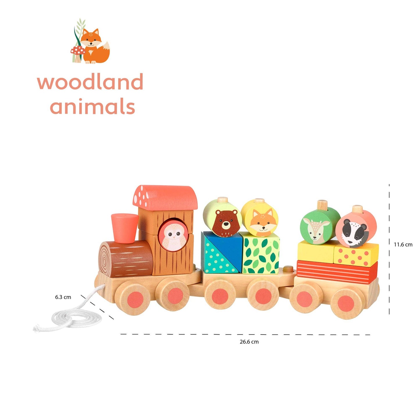 Woodland Wooden Puzzle Train