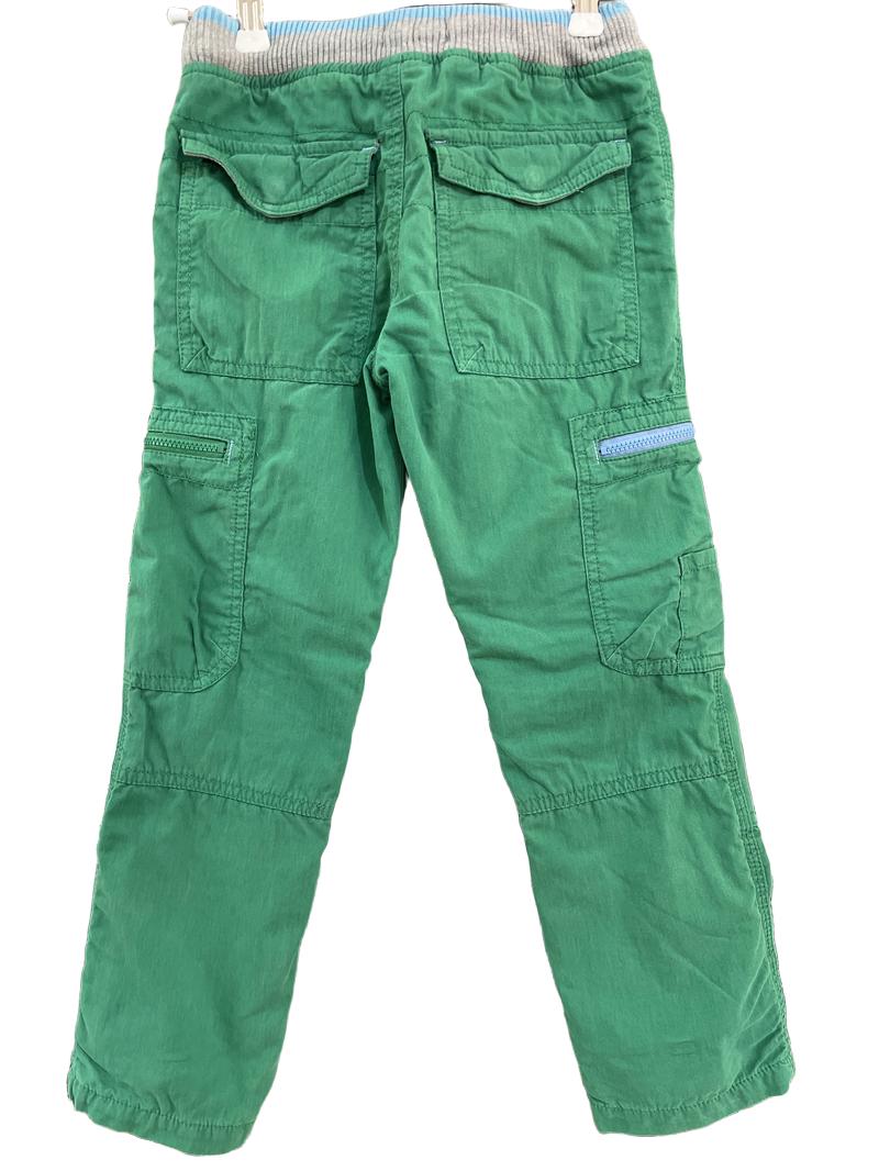 Preloved Mini Boden - Green Cargo Trousers, Lined (6-7y)