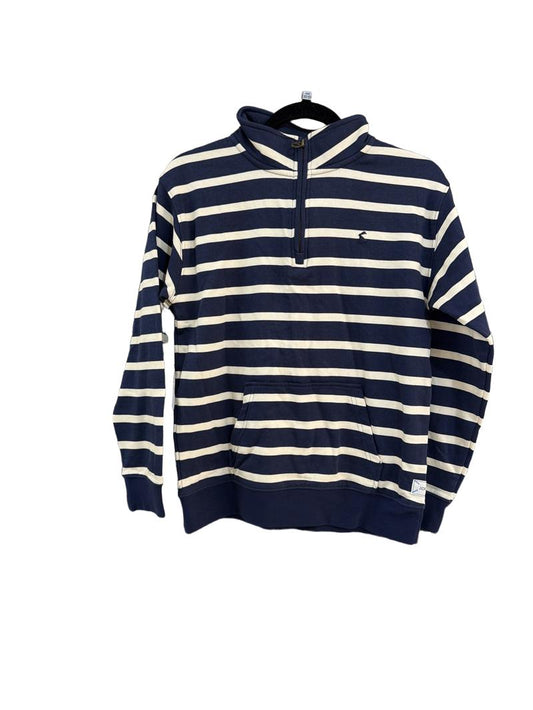 Preloved Joules - Navy White Stripe Half Zip Sweatshirt Jumper (12y)
