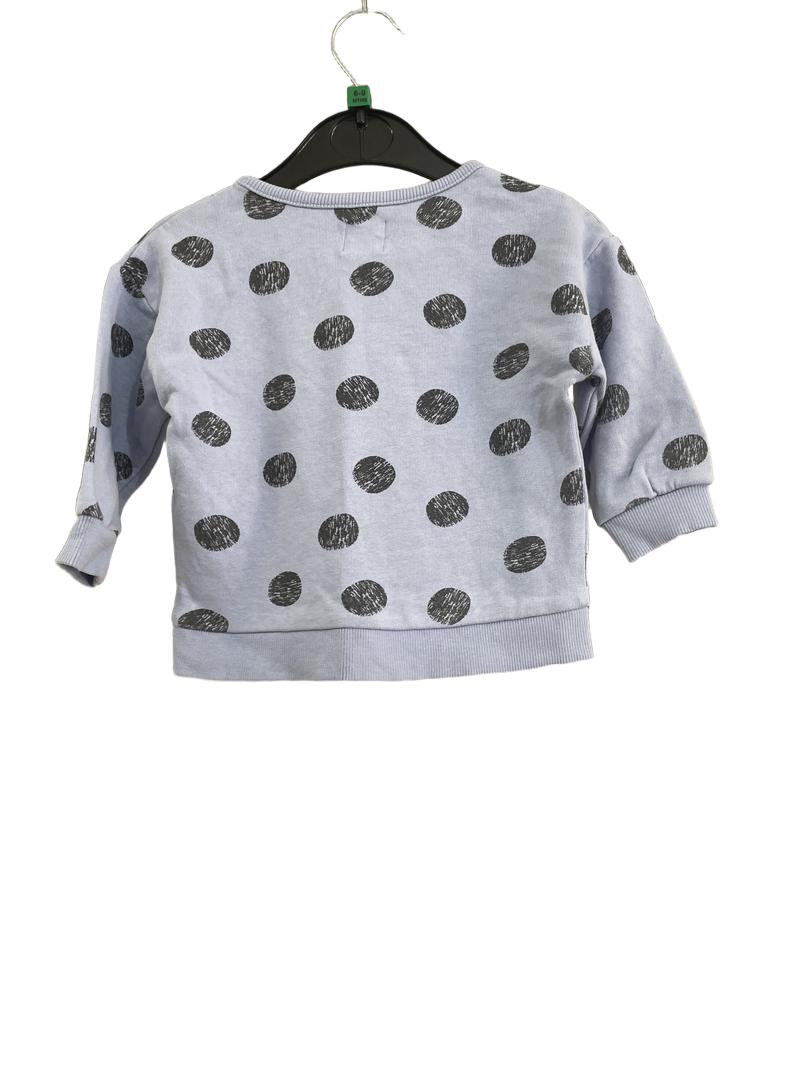 Preloved John Lewis - Purple Spotty Jumper. (6-9m)