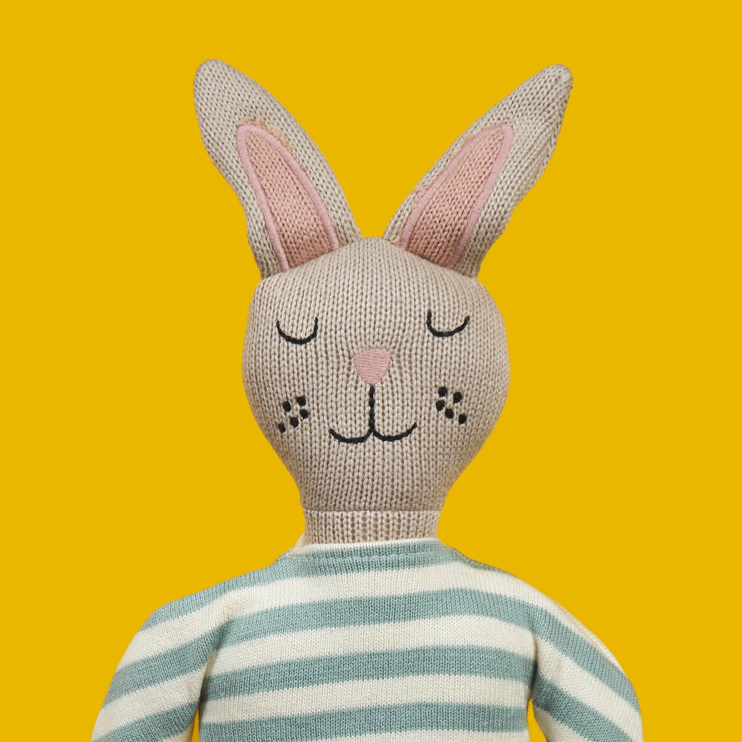 Bunny Doll Cuddly Toy, Organic Cotton Knitted