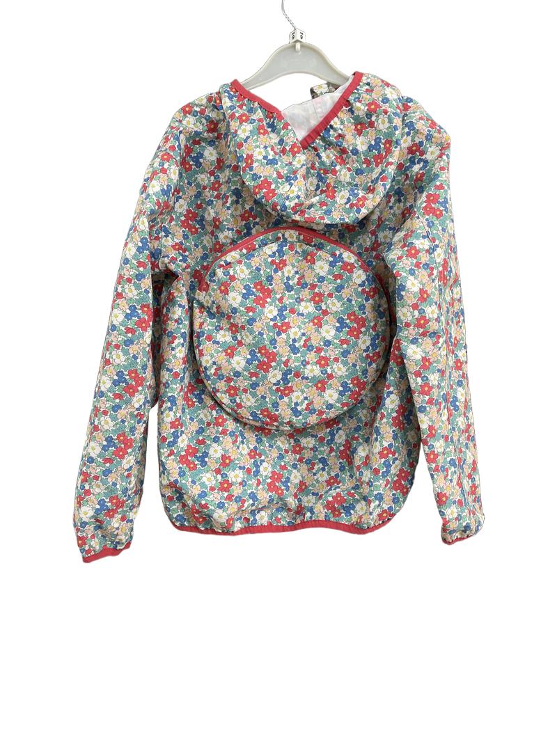 Preloved Mini Boden - Floral Raincoat Packable In Back Pouch (9-10y)