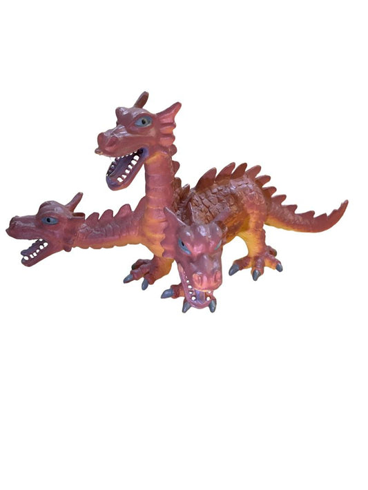 Preloved Toys - 3 Headed Red Dragon - Unknown Brand
