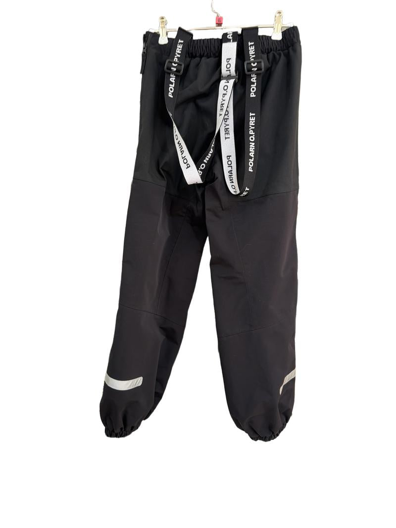 Preloved Polarn O. Pyret - Black Weather Pro Salopettes/ski Trousers (10-11y)