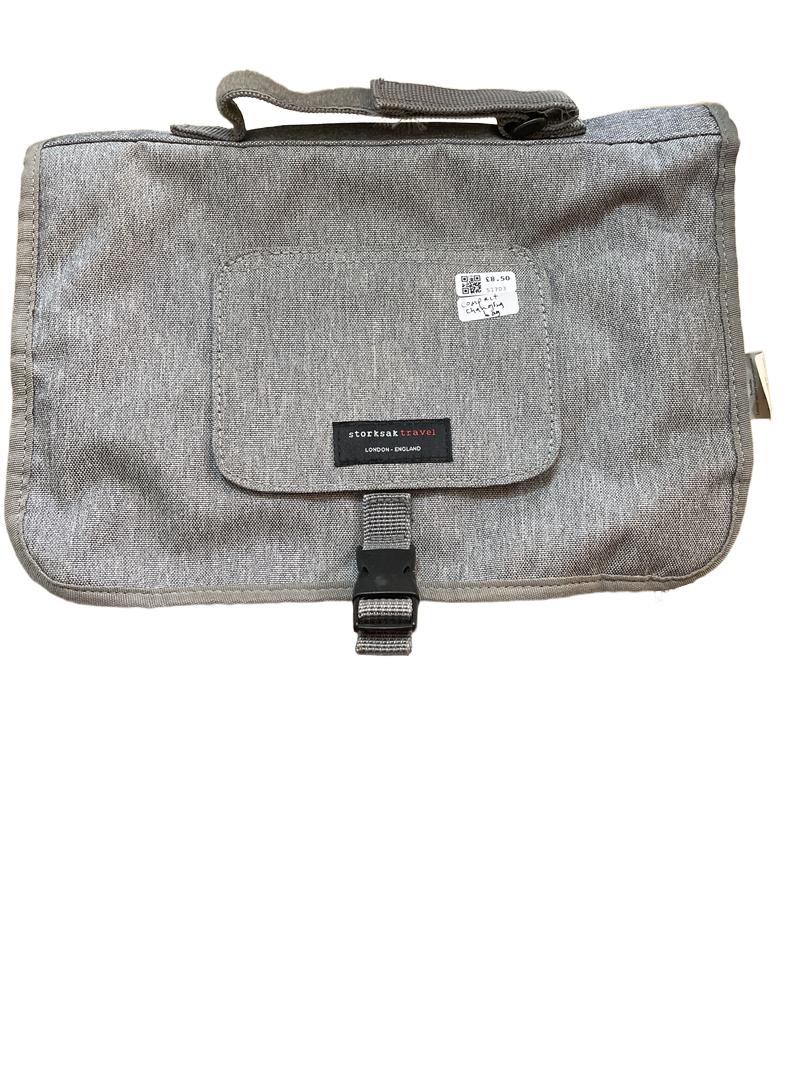 Preloved Storksak Travel - Gray Mini Travel Changing Compact Bag