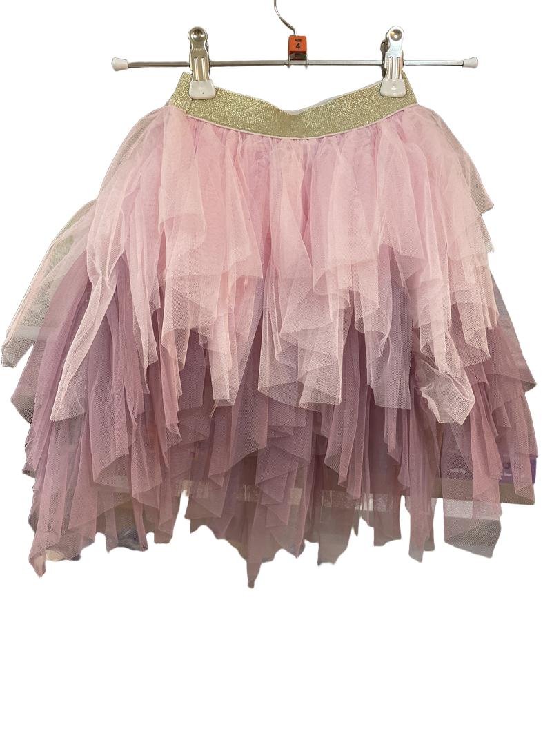 Preloved Unknown Brand - Pink Tulle Ruffle Skirt (4-5y)