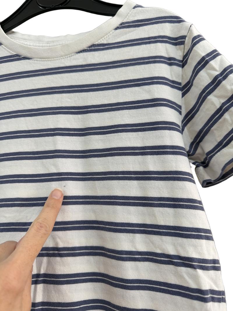 Preloved H&M - Blue White Stripe T Shirt (6-7y, 7-8y)
