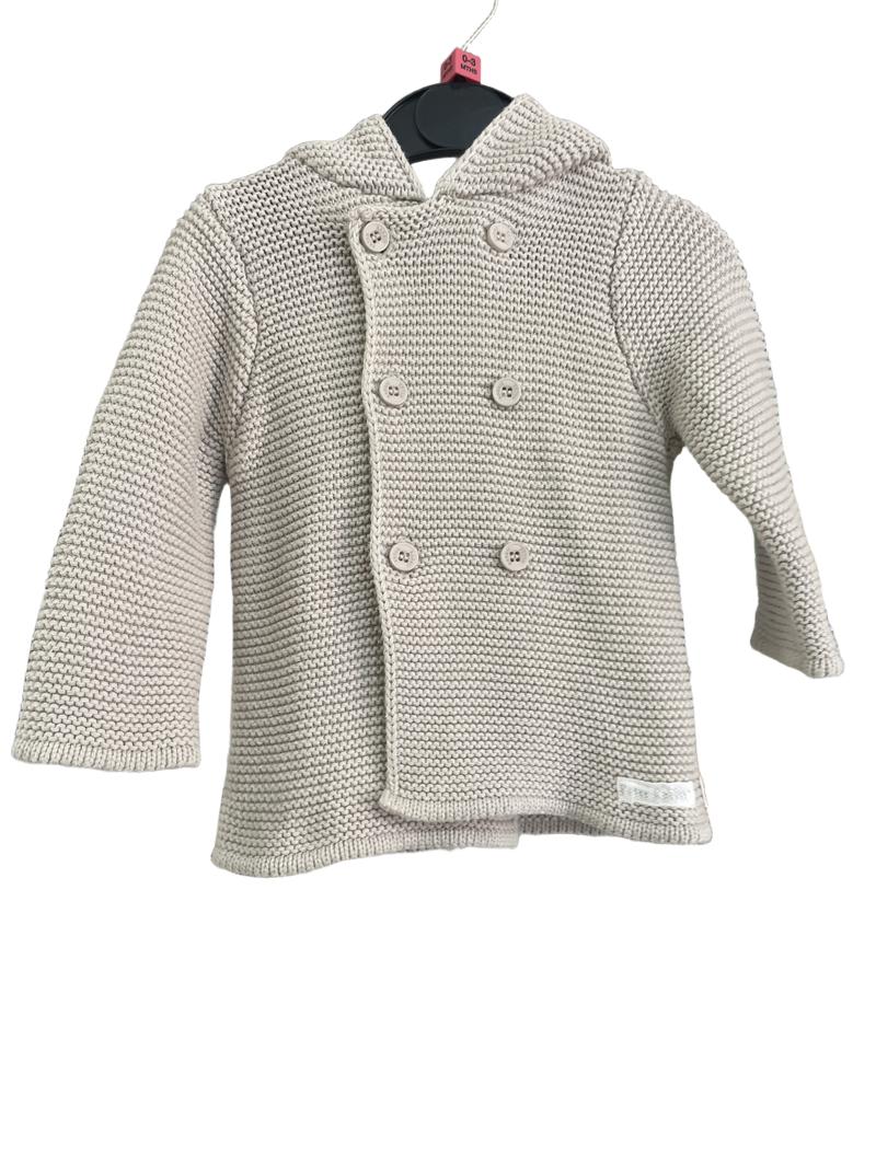 Preloved Mothercare - Beige Knit Hooded Jacket With Ears (Peter Rabbit) (0-3m)