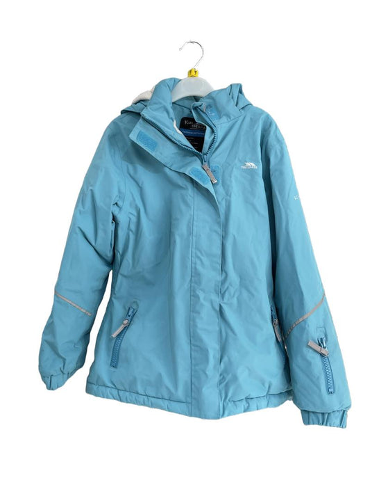Preloved Trespass - Blue Tres-shield Fleece-lined Waterproof Jacket (7-8y)