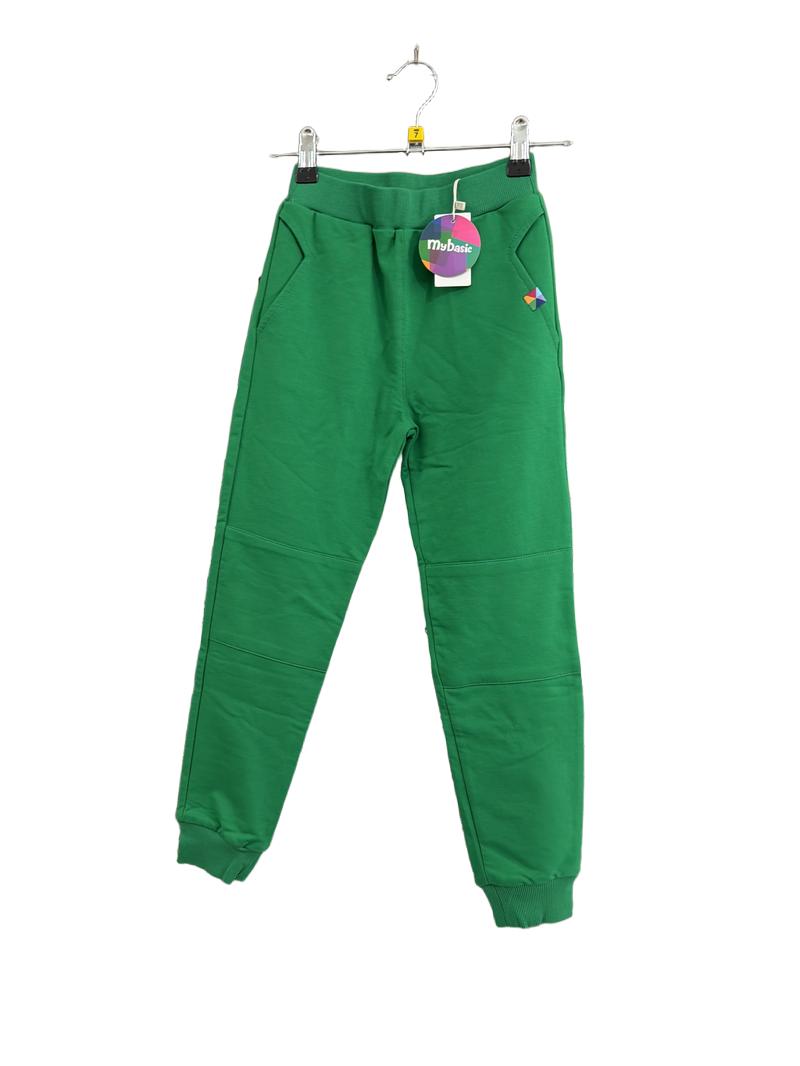 Preloved MyBasic - Green Cotton Joggers, NEW With Tags (7-8y)
