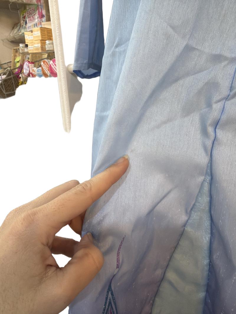 Preloved Disney - Blue Sequin Elsa Dress With Cape (7-8y)