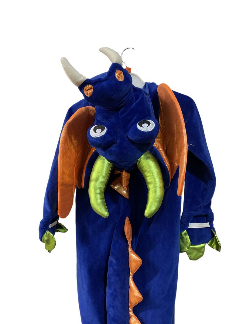 Preloved Dream Play Imagine - Costume - Blue Green Orange Dragon Costume (4-5y)