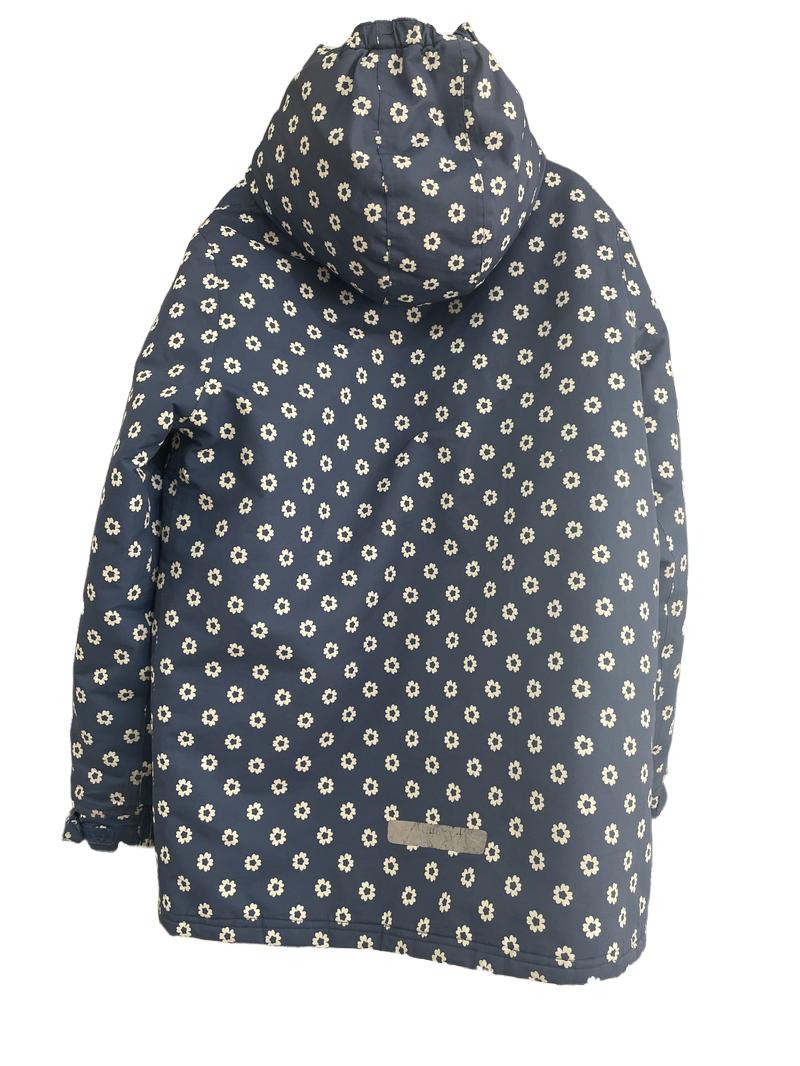 Preloved Kite - Blue Flower Print Waterproof Coat. (12-13y)