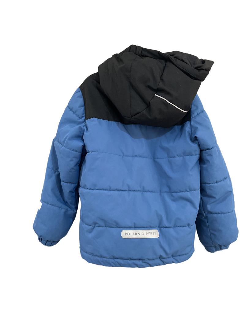 Preloved Polarn O. Pyret - Blue Black Parka (6-7y)