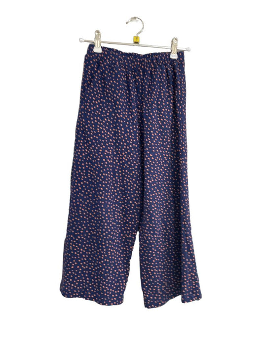Preloved John Lewis - Navy Red Polka Dot Culottes (7-8y)