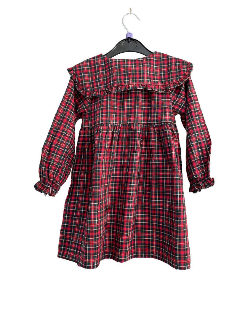 Preloved Next - Red Tartan Plaid Dress, NEW With Tags (3-4y)