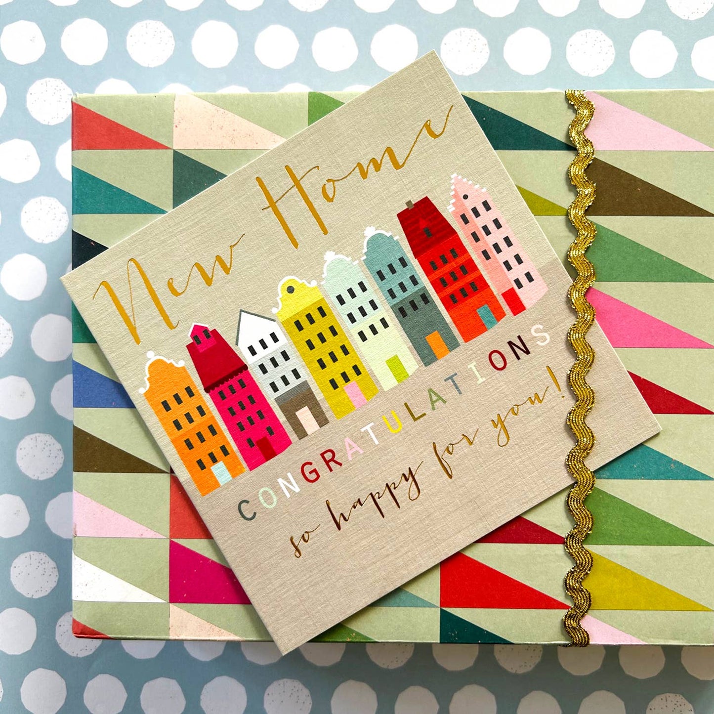 WO07 Gold Foiled New Home Card