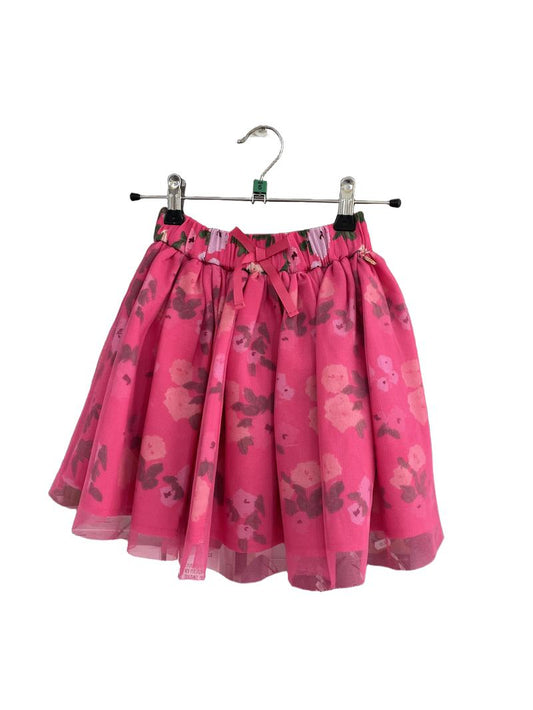 Preloved Angel & Rocket - Pink Tulle Floral Skirt (5-6y)
