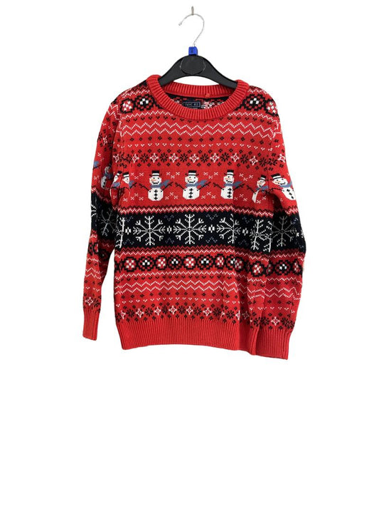 Preloved Next - Red Snowman Christmas Jumper (6-7y)