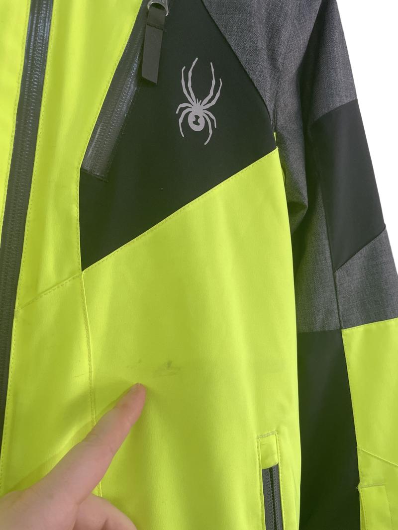 Preloved Spyder - Yellow Ski Jacket, 152 Cm, Labeled 14 Yrs (12-13y, 13-14y)