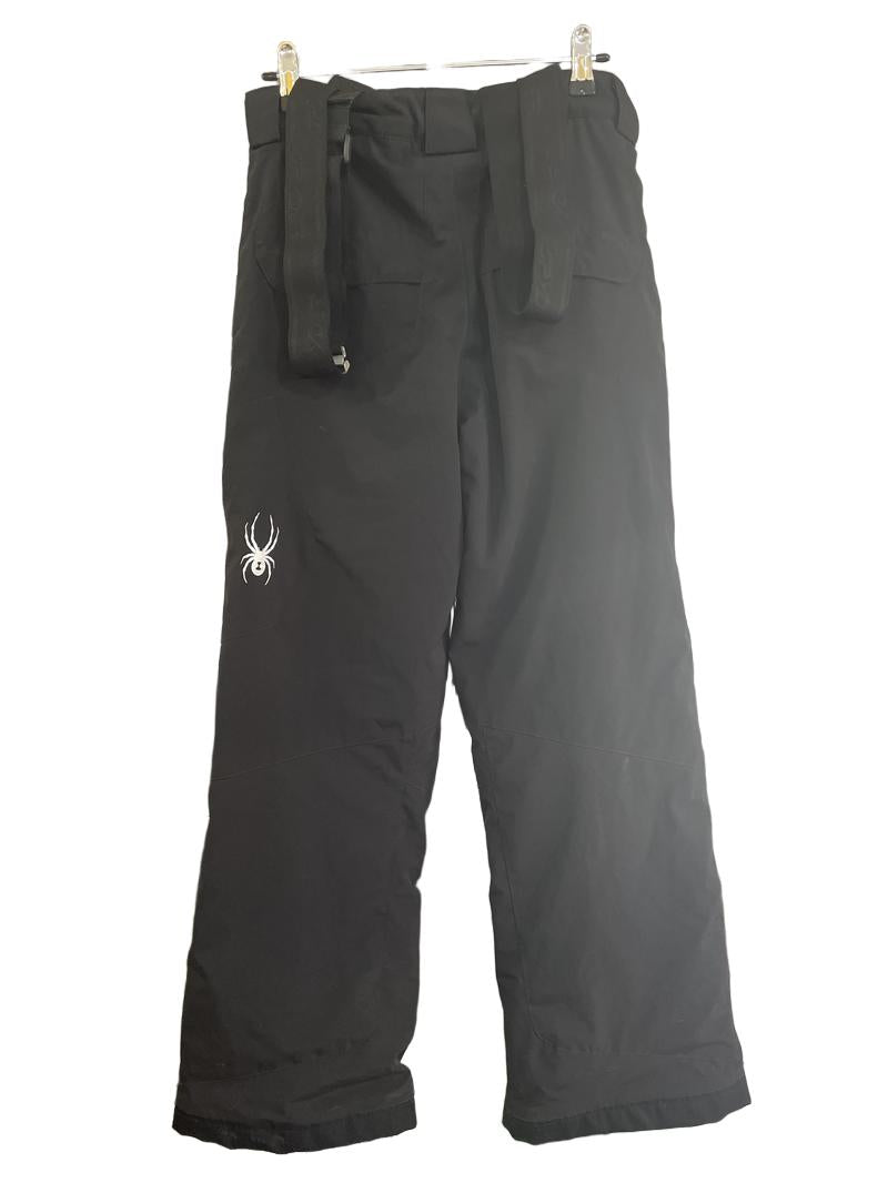 Preloved Spyder - Black Ski Trousers Salopettes, 152 Cm (12-13y, 13-14y)