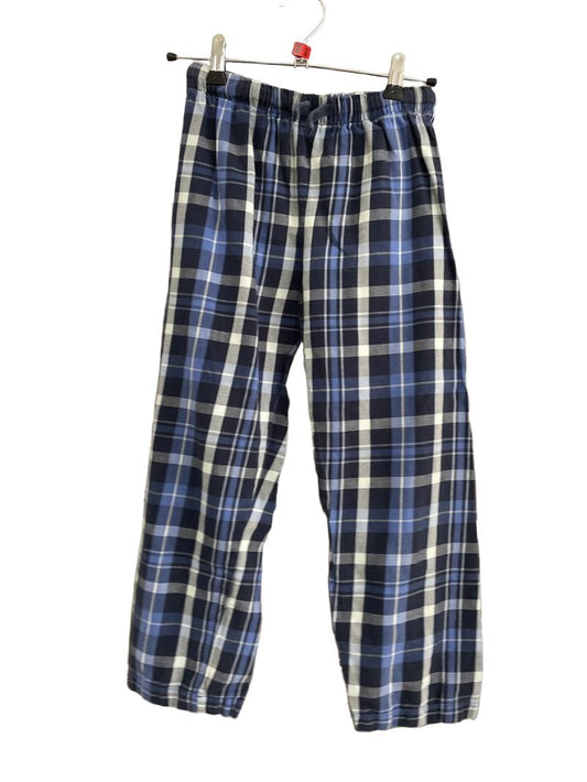 Preloved Marks & Spencer - Navy Checked Pyjama Bottoms (8-9y) - Sleepwear
