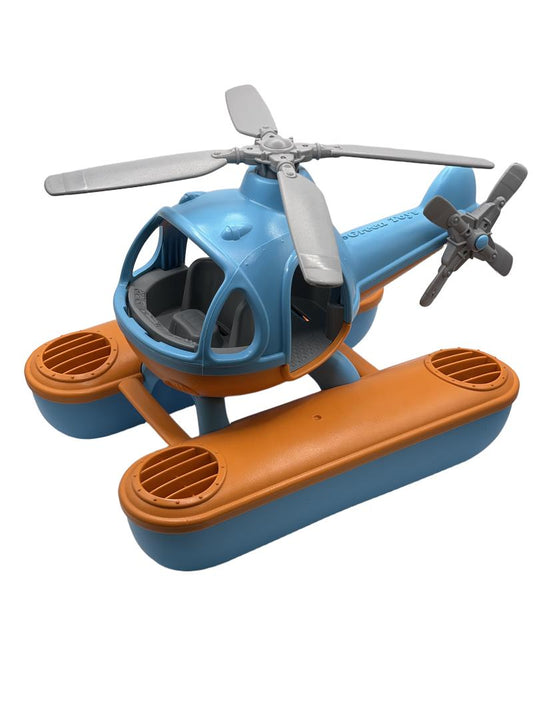 Preloved Blue Orange Seacopter Helicopter - Green Toys