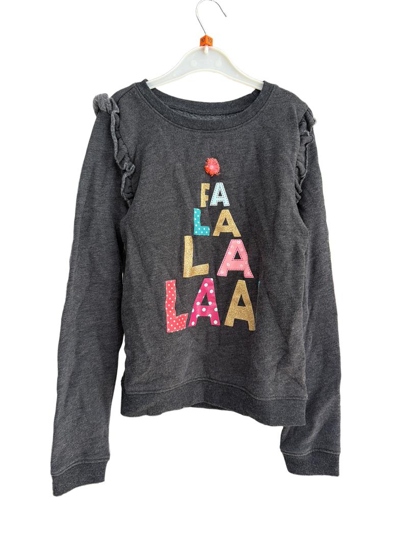 Preloved Jumping Beans - Charcoal Grey Christmas Jumper. (10-11y)