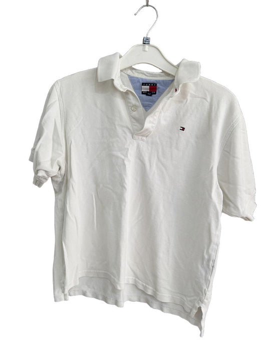 Preloved Tommy Hilfiger - White Polo Shirt (12-13y)