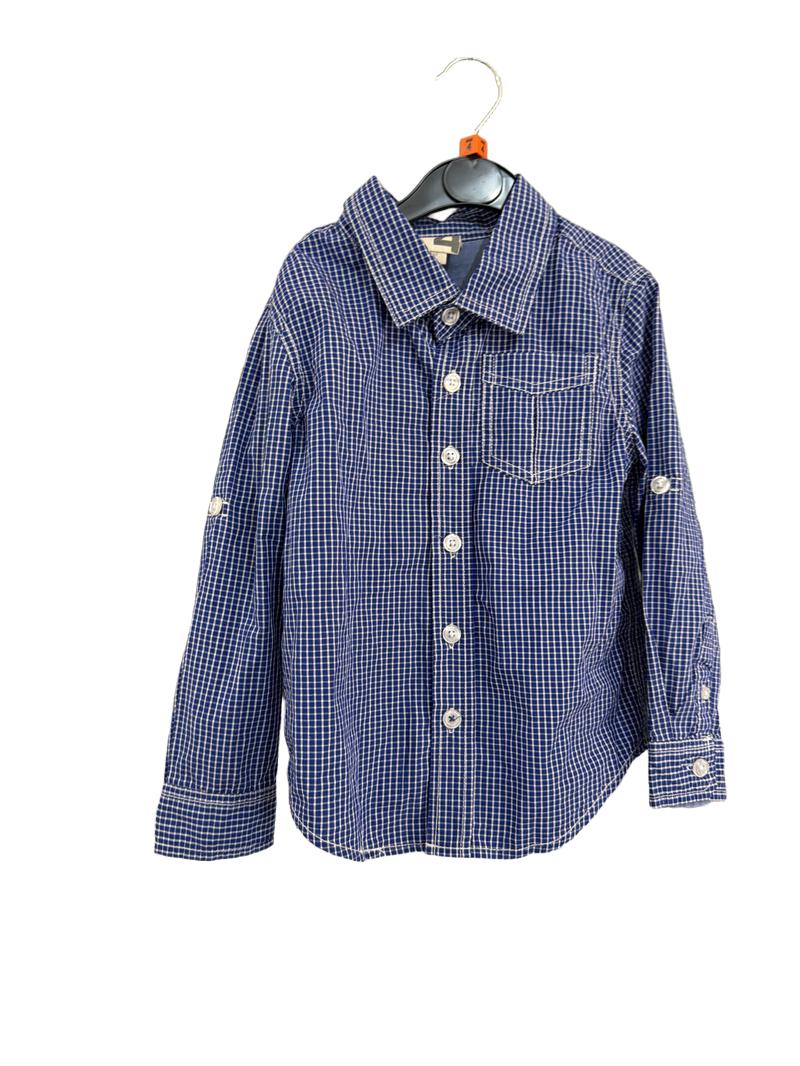 Preloved Cotton On Kids - Blue And White Checkered Shirt. (4-5y)