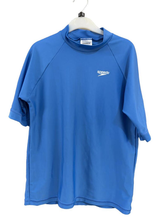 Preloved Speedo - Blue Short-sleeved Sun Protection Shirt (11-12y)