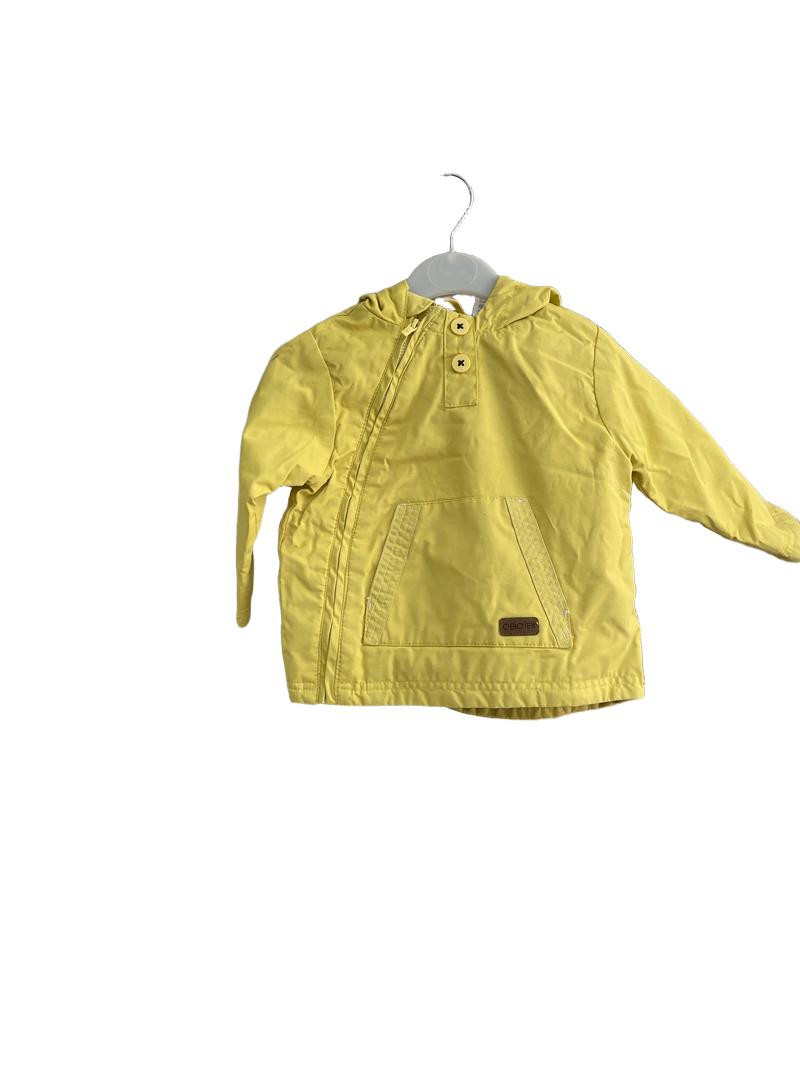 Preloved Obaibi - Yellow Waterproof Jacket, Lined (12-18m, 18-24m)