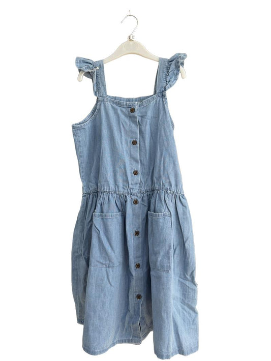 Preloved Defacto Kids - Blue Chambray Flutter Sundress (9-10y)