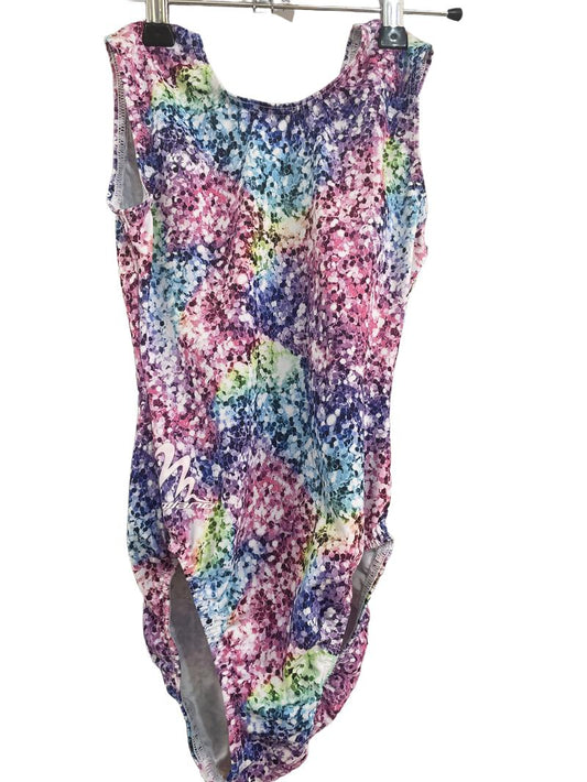 Preloved Milano - Multicolour Leotard And Shorts Gymnastics Outfit (9-10y) - Sports