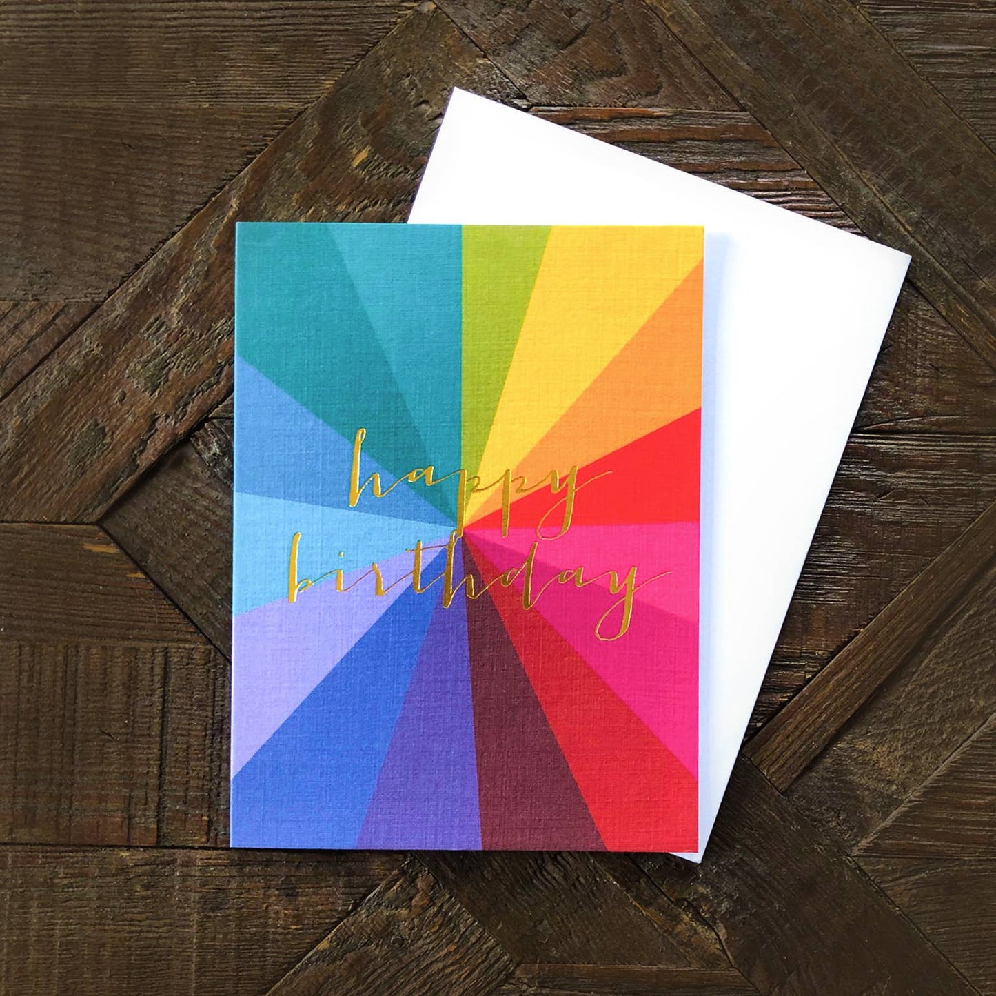 TW601 Mini Gold Foiled Birthday Card