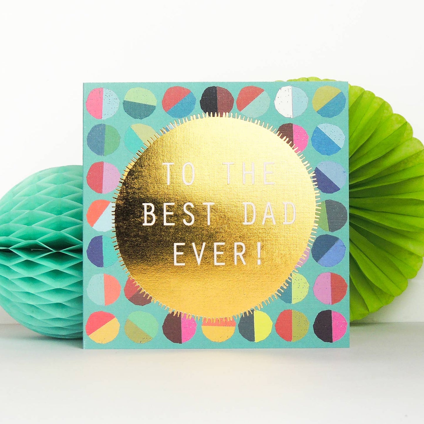 MLC06 Gold Foiled To The Best Dad Ever! Card