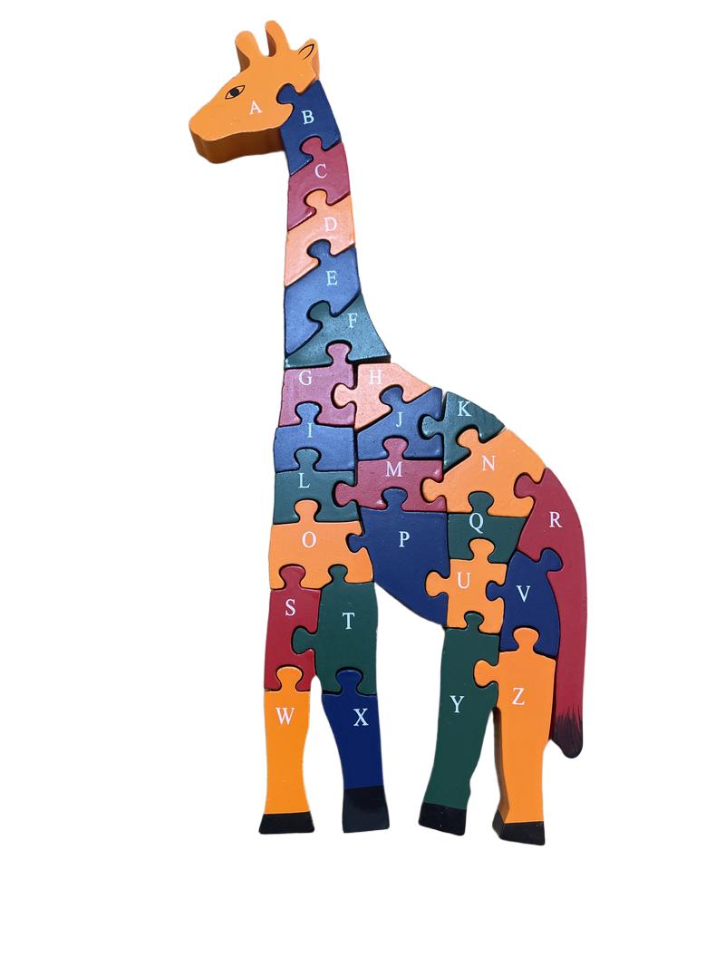 Preloved Toys - Giraffe Alphabet/Number Puzzle. - Melville Direct LLC