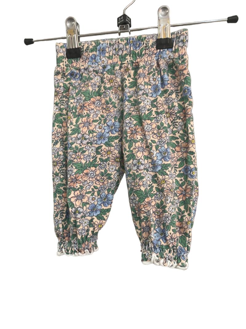 Preloved Lilly + Sid - Pink Floral Trousers (3-6m)