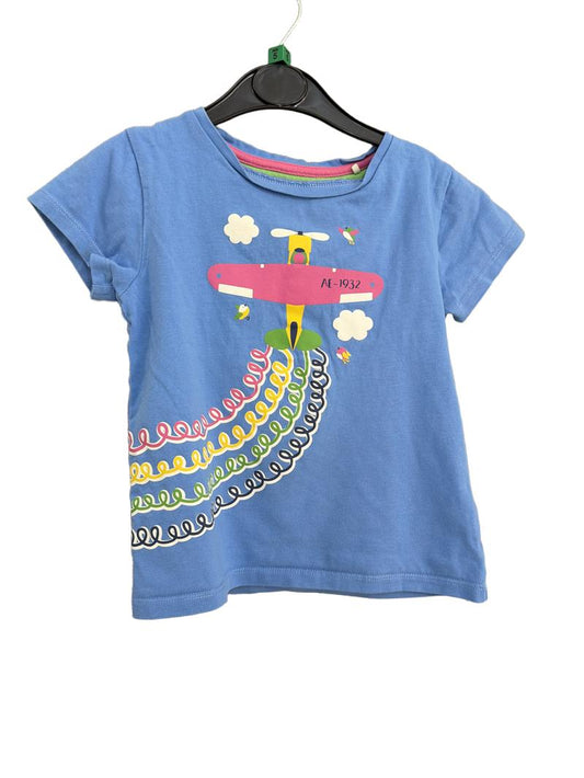 Preloved Kite - Blue Airplane Graphic T-shirt (5-6y)