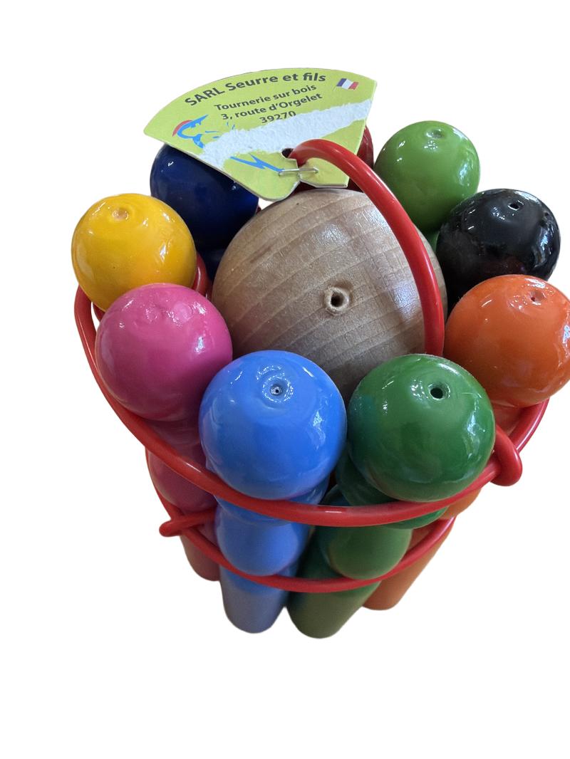 Preloved Toys - Wooden Skittles Bowling Set - SARL Seurre Et Fils