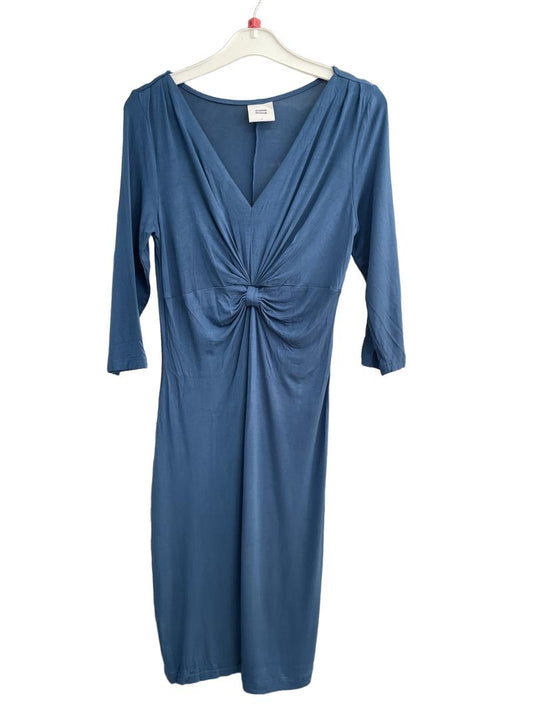Preloved Mama Licious - Blue 3/4 Sleeve Maternity Dress (Small) - Dress