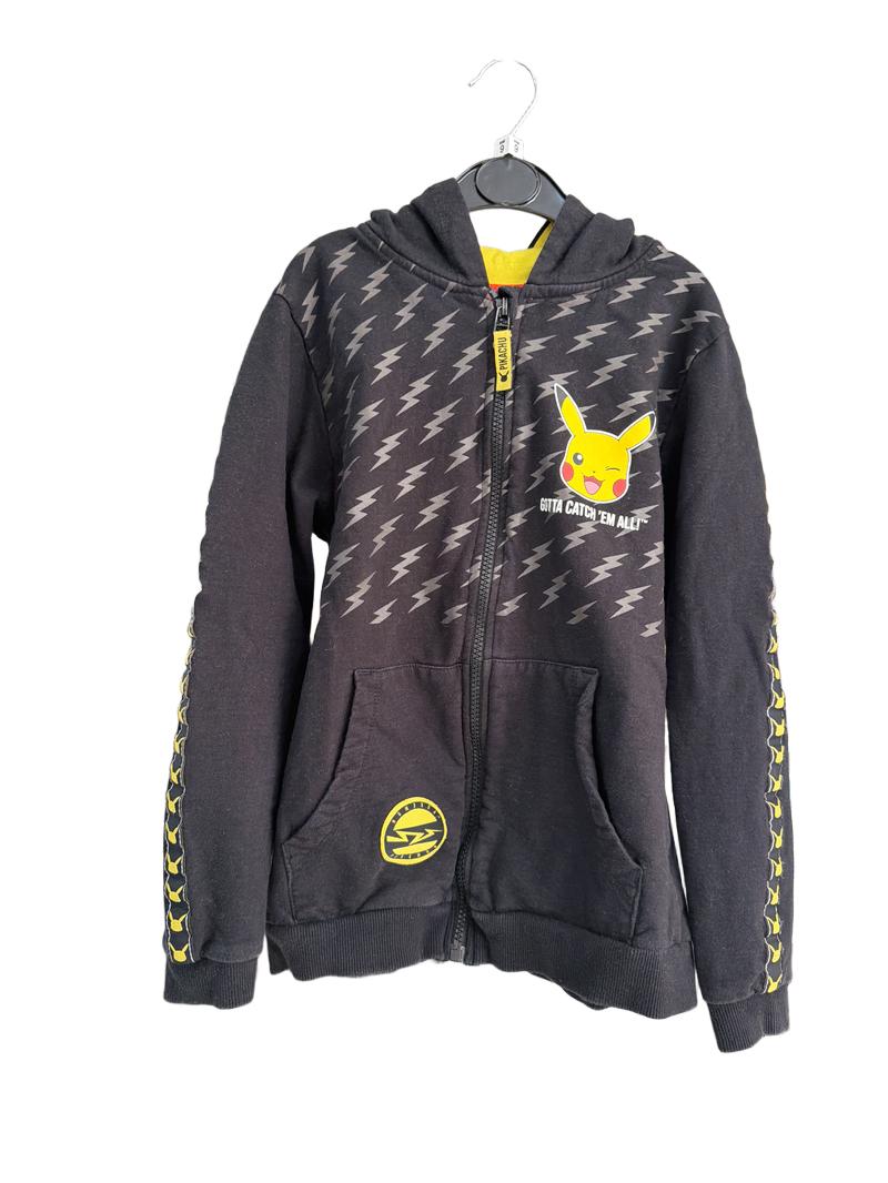 Preloved Character.com - Black Pokemon Zip Hoodie (9-10y)