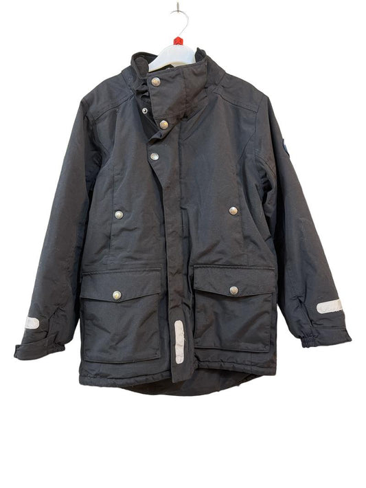 Preloved Polarn O. Pyret - Black Winter Jacket, No Hood (8-9y)