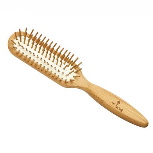 Bamboo Hairbrush - with wooden pins