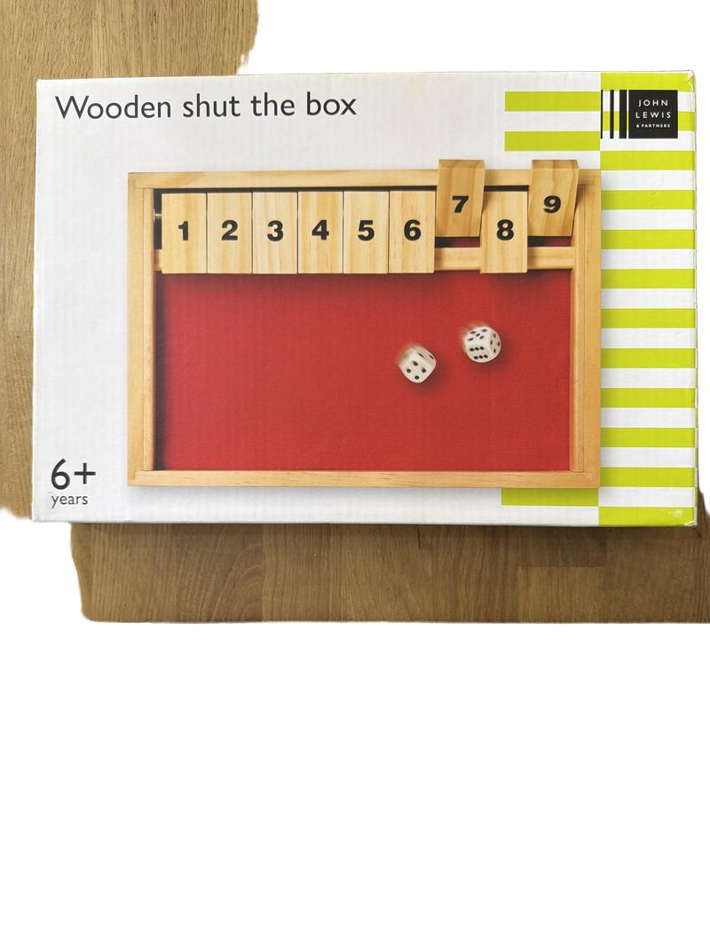 Preloved Toys - Wooden Shut The Box - John Lewis