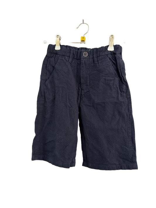 Preloved OVS - Navy Seersucker Shorts (7-8y)