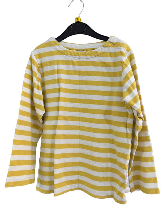 Preloved Piccalilly - Yellow Stripe Long-sleeved Top (7-8y)